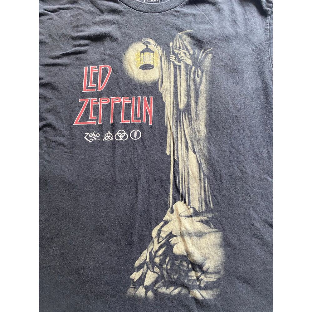Led Zeppelin Hermit Lantern T-Shirt Large Black Official Licensed Band Tee - Picture 2 of 8